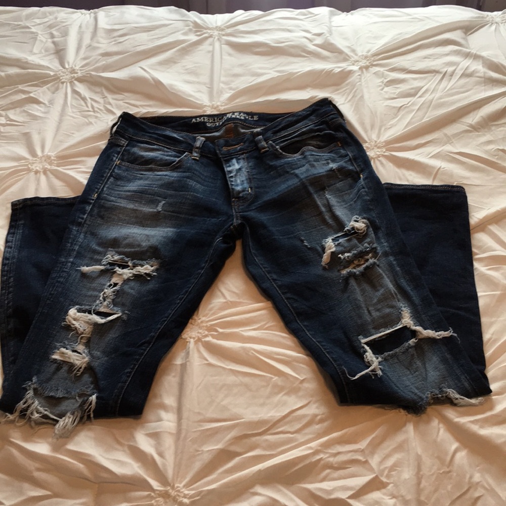 American Eagle Distressed Denim Size 8